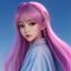用户K-pop追星族的头像，年轻女性用户，背景为韩国偶像海报
